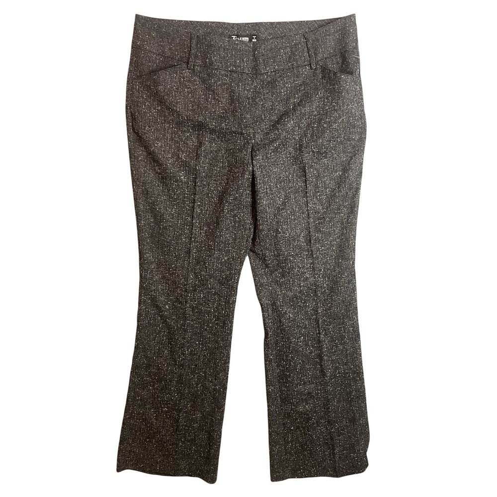 New York & Company 7th Avenue Suiting Pants Women's 16 Average Gray Tweed